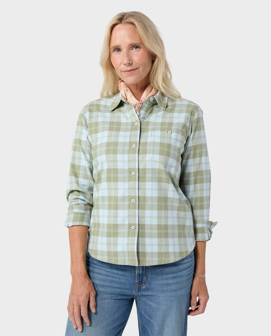 Women's Miter Stretch Lightweight Flannel Shirt - Image 12