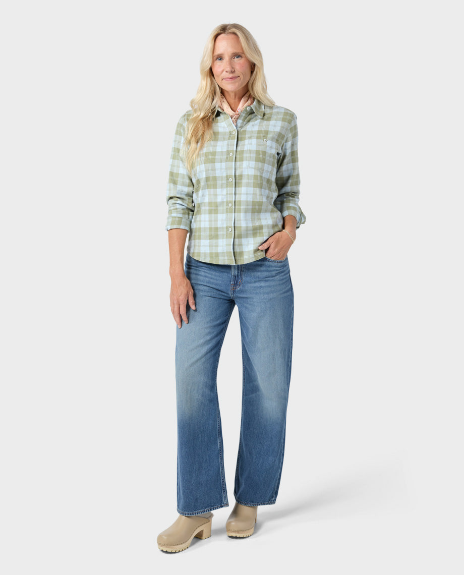 Women's Miter Stretch Lightweight Flannel Shirt - Image 17