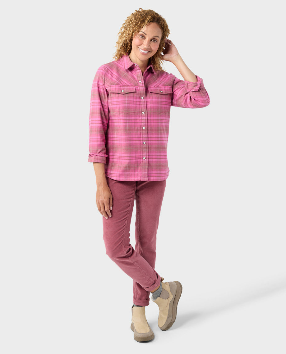 Women's Slipstone Midweight Flannel Shirt - Image 22
