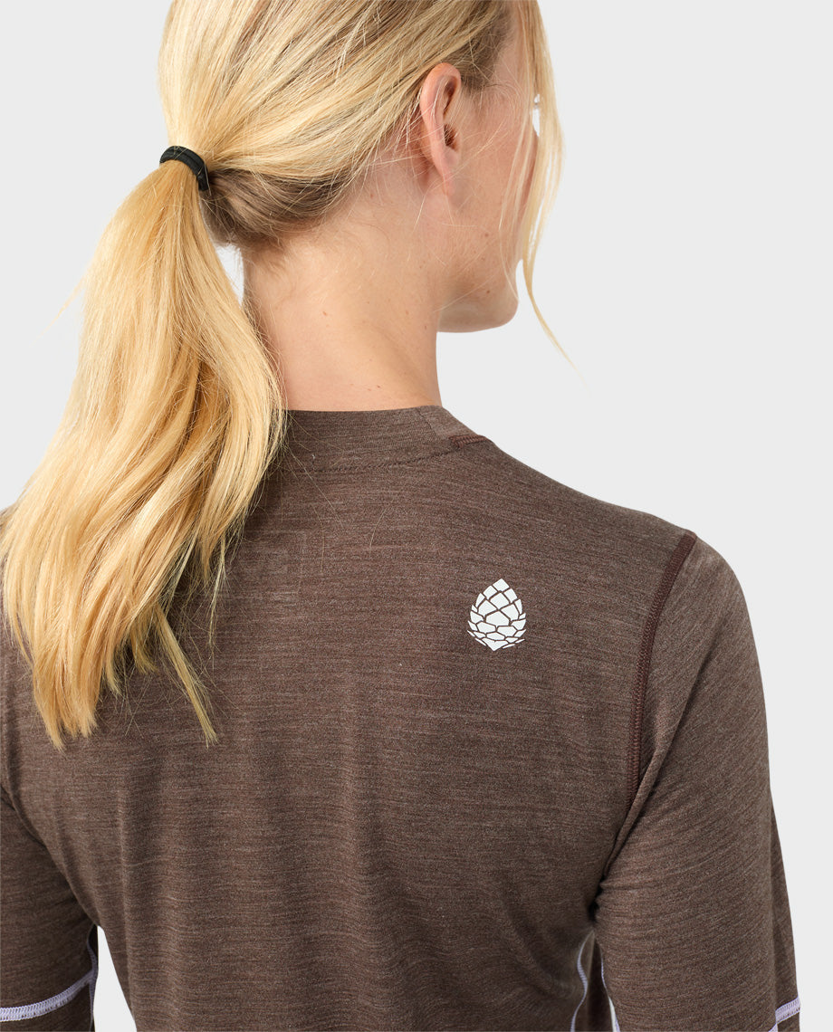 Women's Basis PeakWool Lightweight Crew LS - Image 6