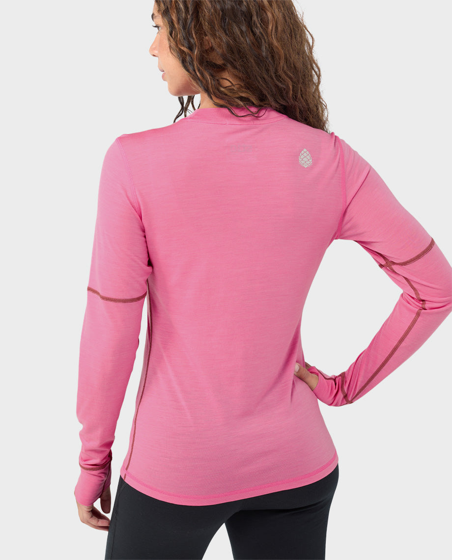 Women's Basis PeakWool Lightweight Crew LS - Image 13