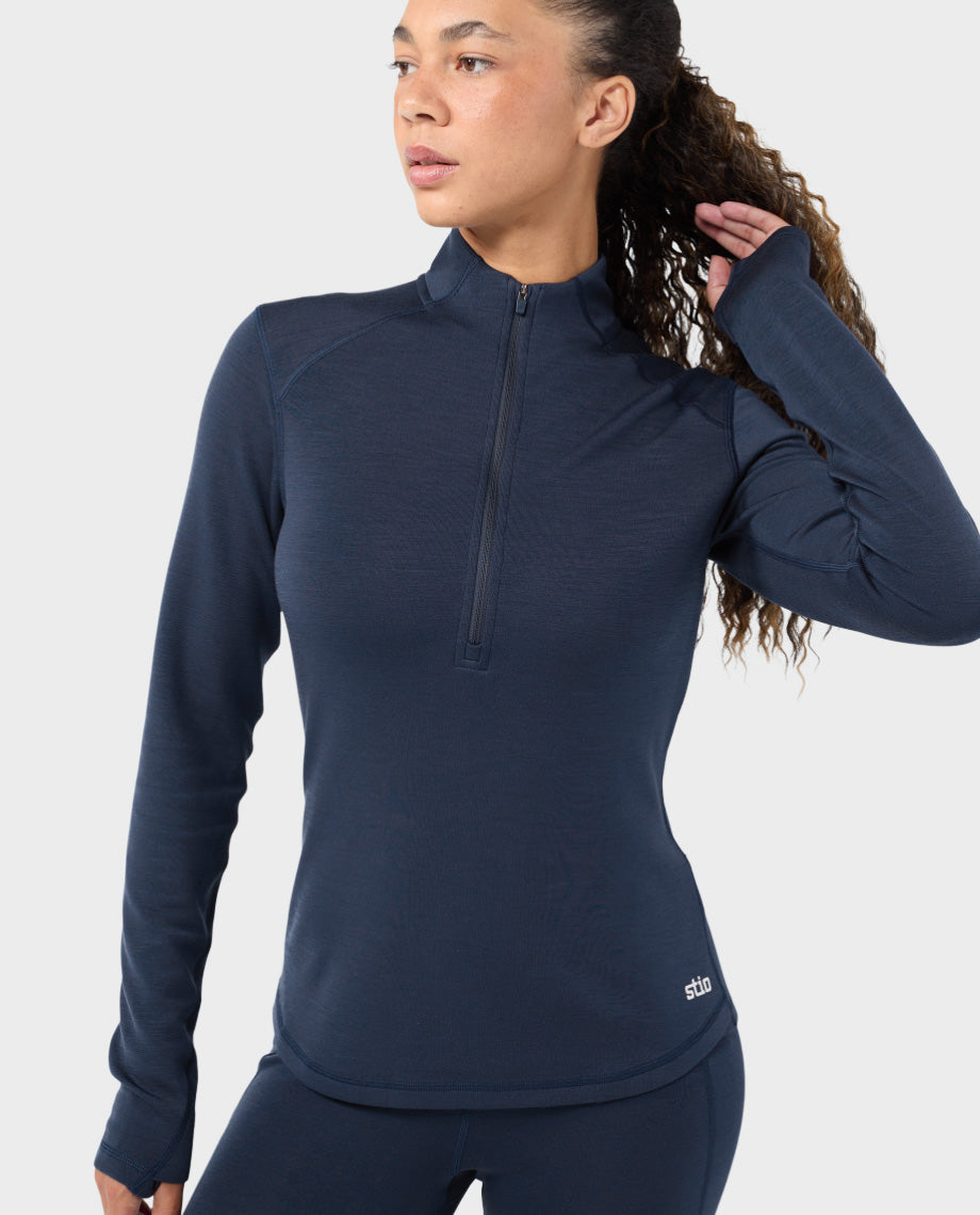 Women's Basis PeakWool Midweight Half Zip - Image 11