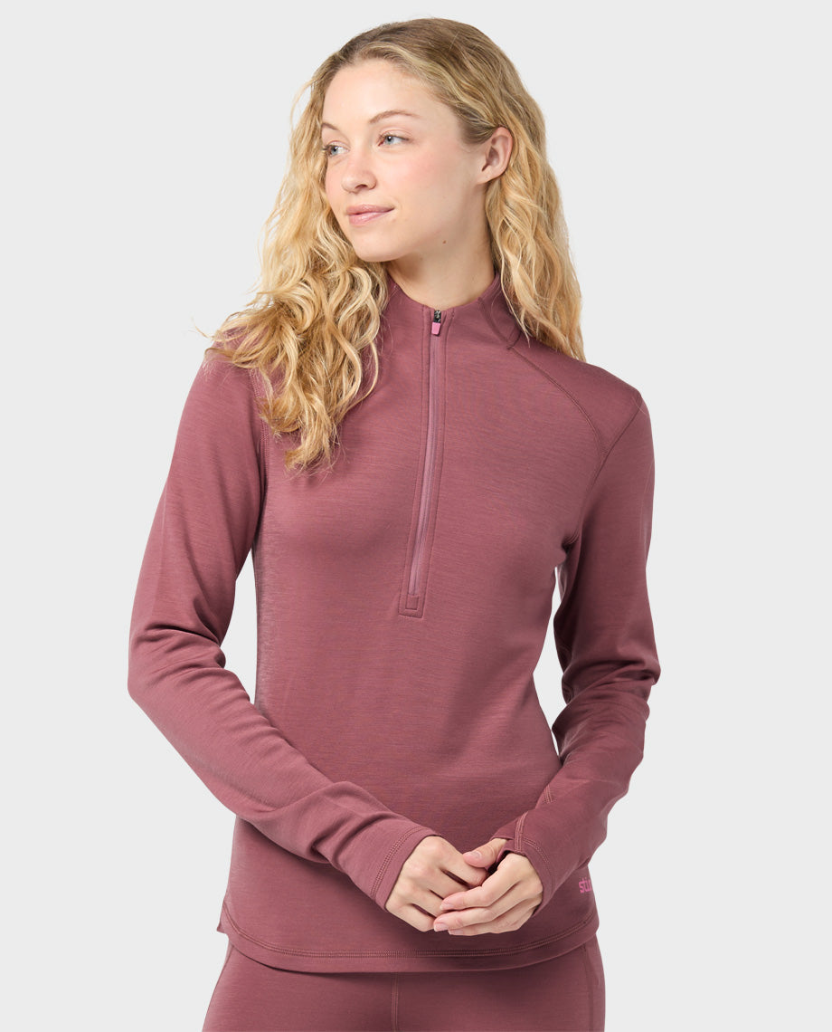 Women's Basis PeakWool Midweight Half Zip - Image 19