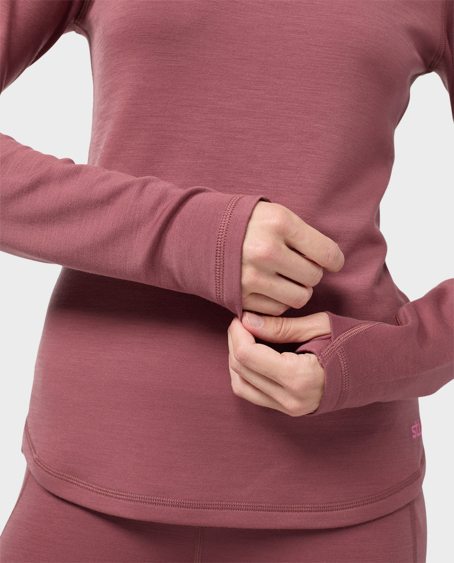 Women's Basis PeakWool Midweight Crew LS - Image 13