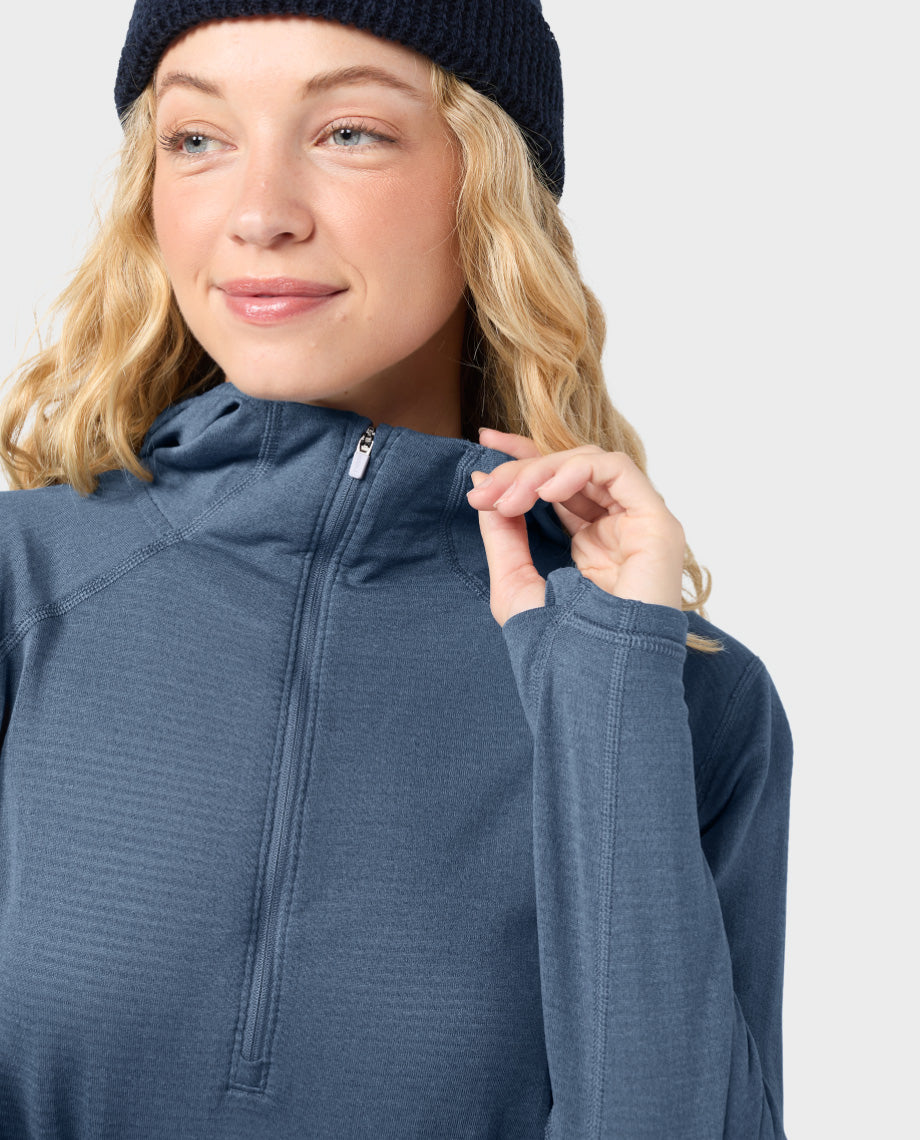 Women's Trax Power Grid Half Zip Hoodie - Image 12