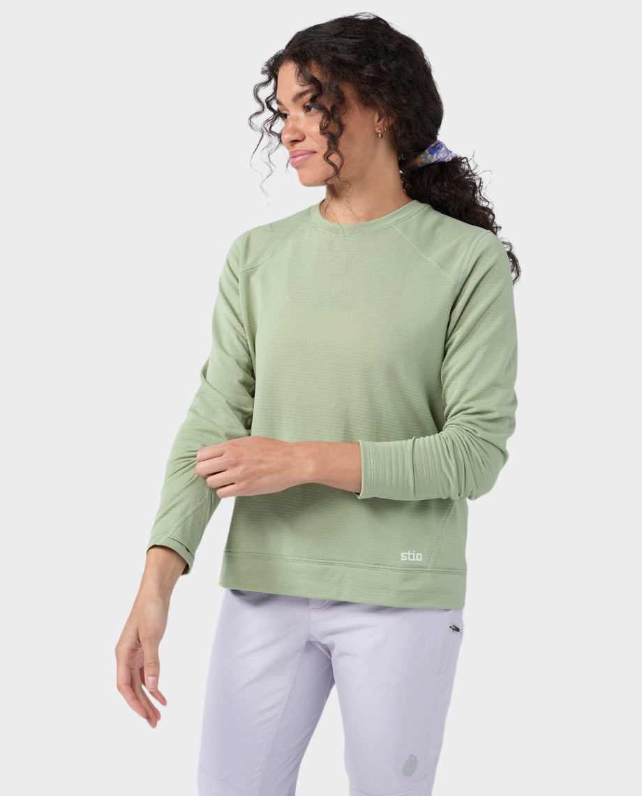 Women's Trax Power Grid Crew - Image 6