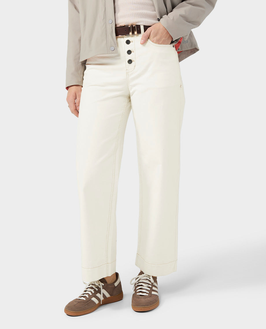 Women's Rivet Wide Leg Canvas Pant - Image 15
