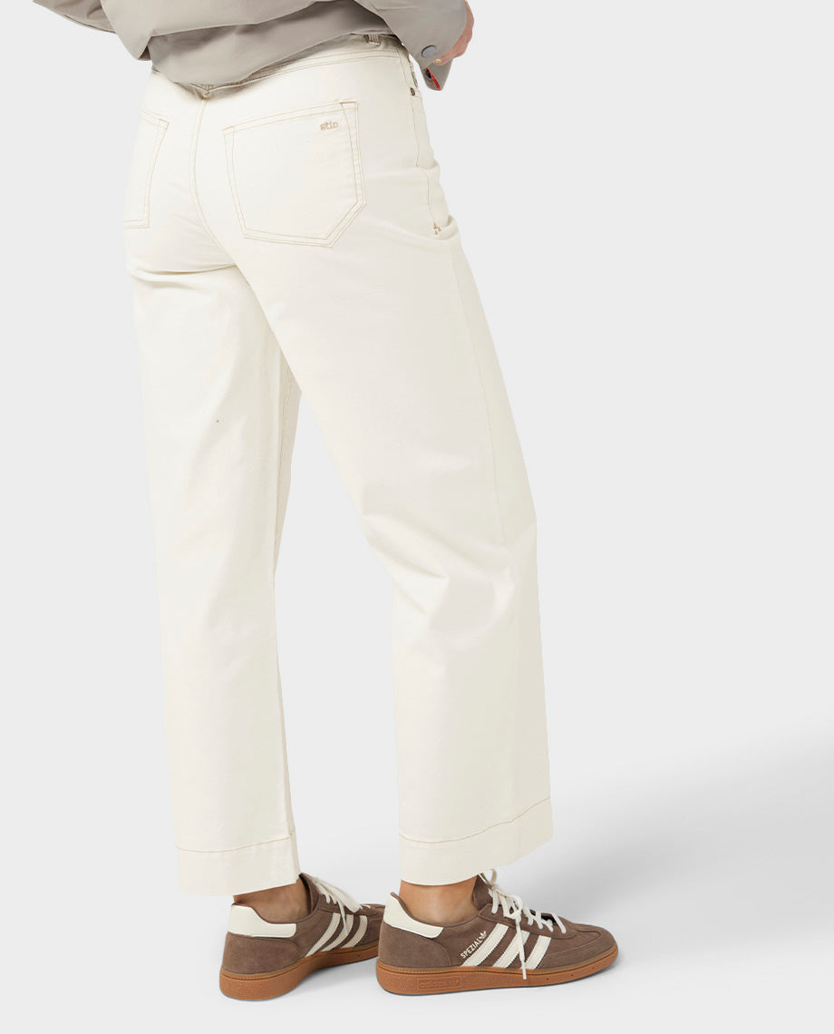 Women's Rivet Wide Leg Canvas Pant - Image 16