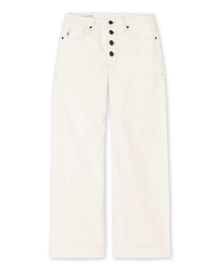Women's Rivet Wide Leg Canvas Pant - Image 13