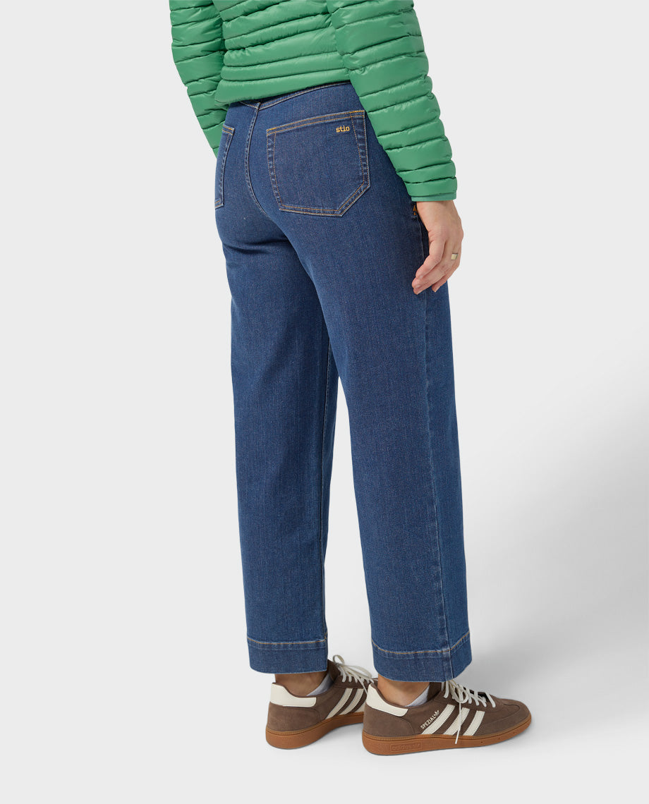Women's Rivet Wide Leg Jean - Image 13