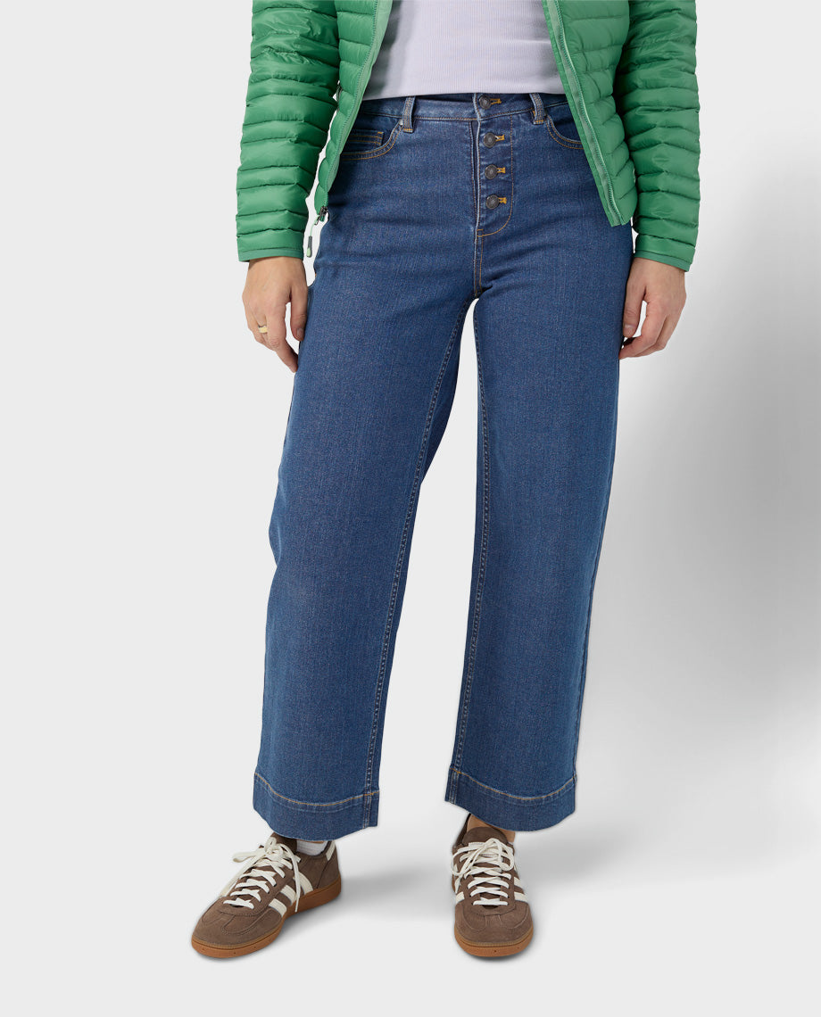 Women's Rivet Wide Leg Jean - Image 15