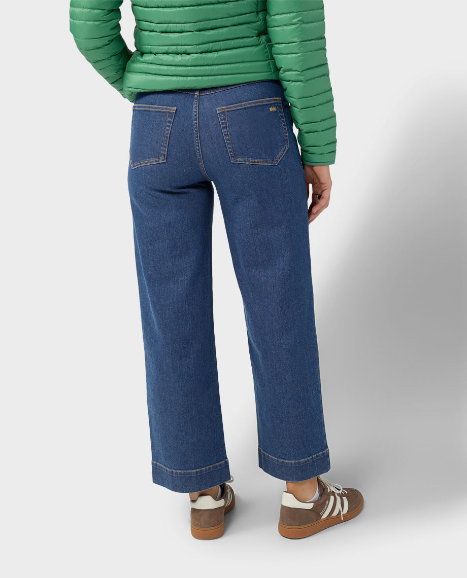 Women's Rivet Wide Leg Jean - Image 16