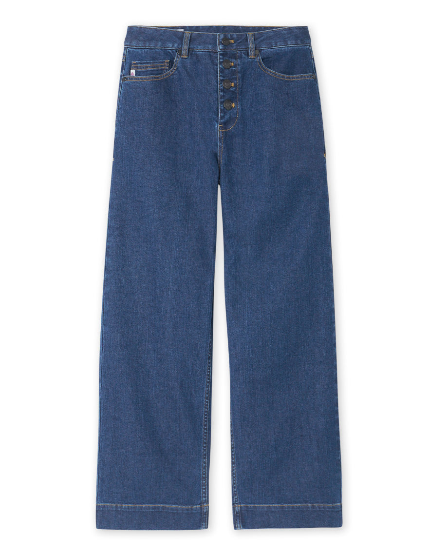 Women's Rivet Wide Leg Jean - Image 10