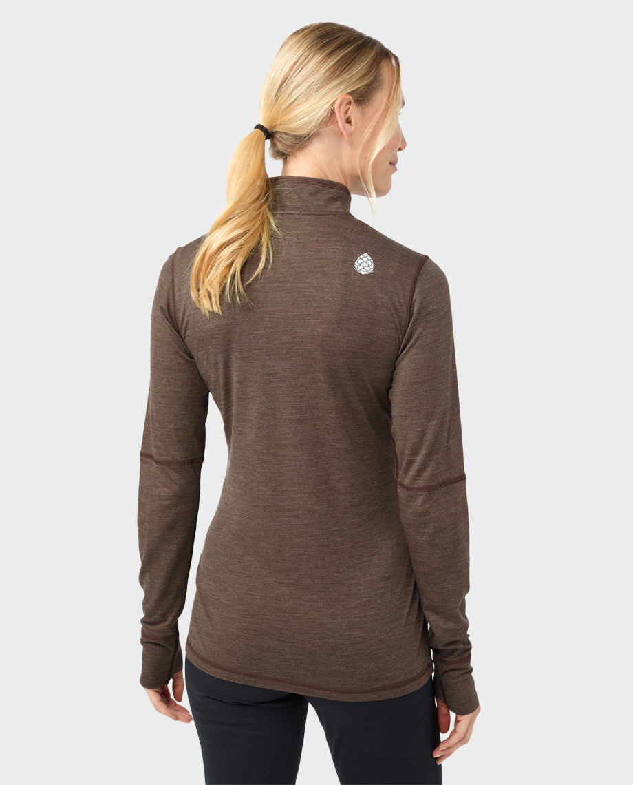 Women's Basis PeakWool Lightweight Half Zip - Image 4