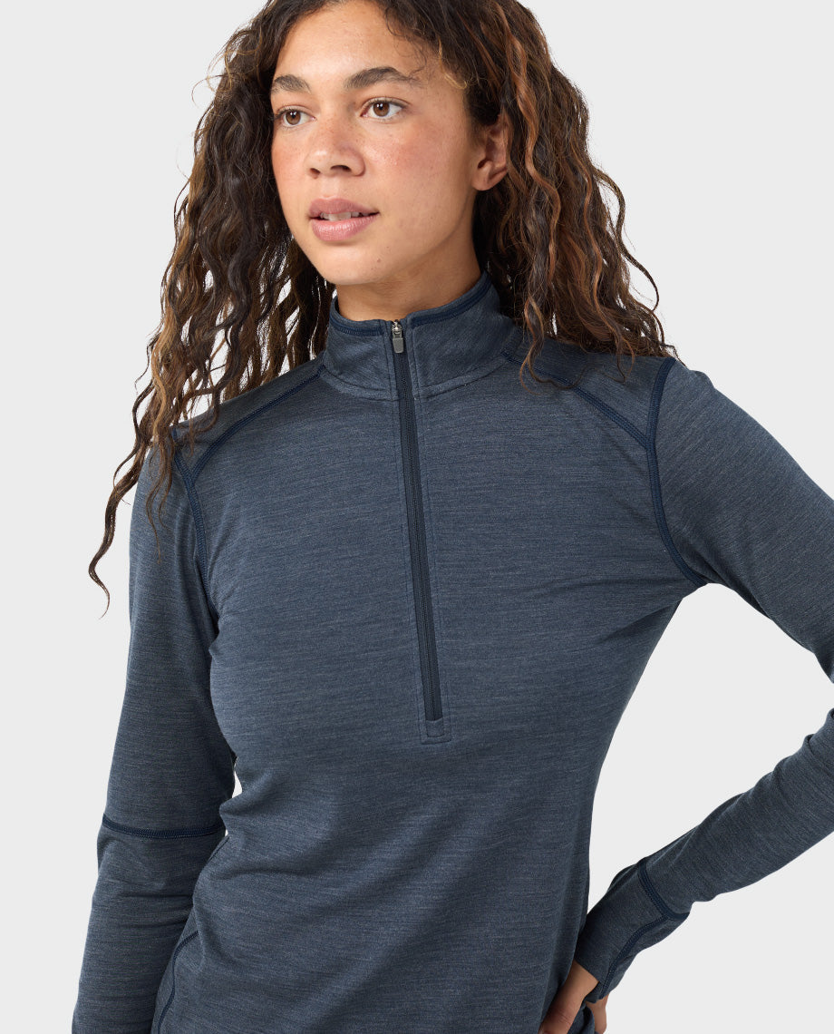 Women's Basis PeakWool Lightweight Half Zip - Image 13