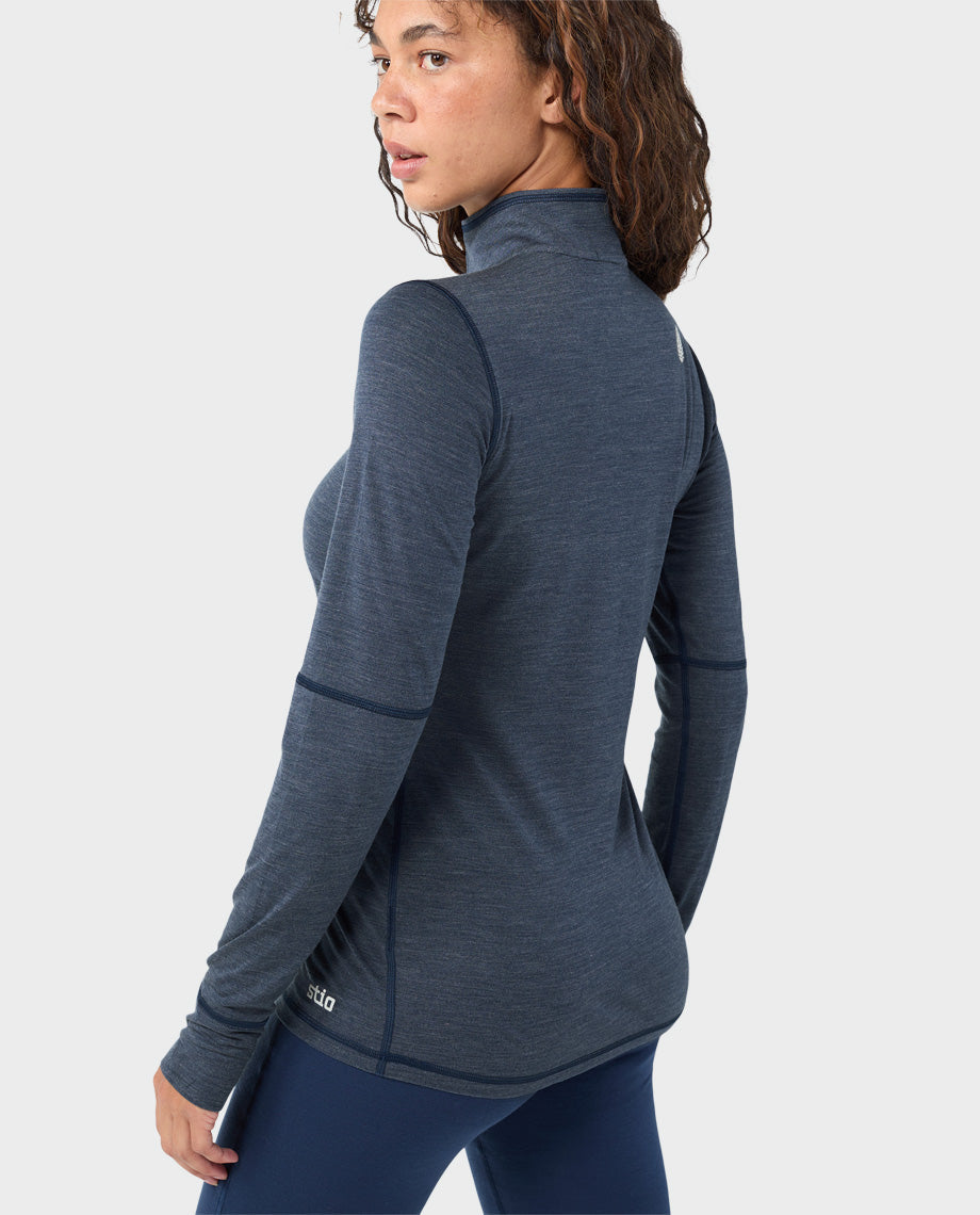 Women's Basis PeakWool Lightweight Half Zip - Image 14