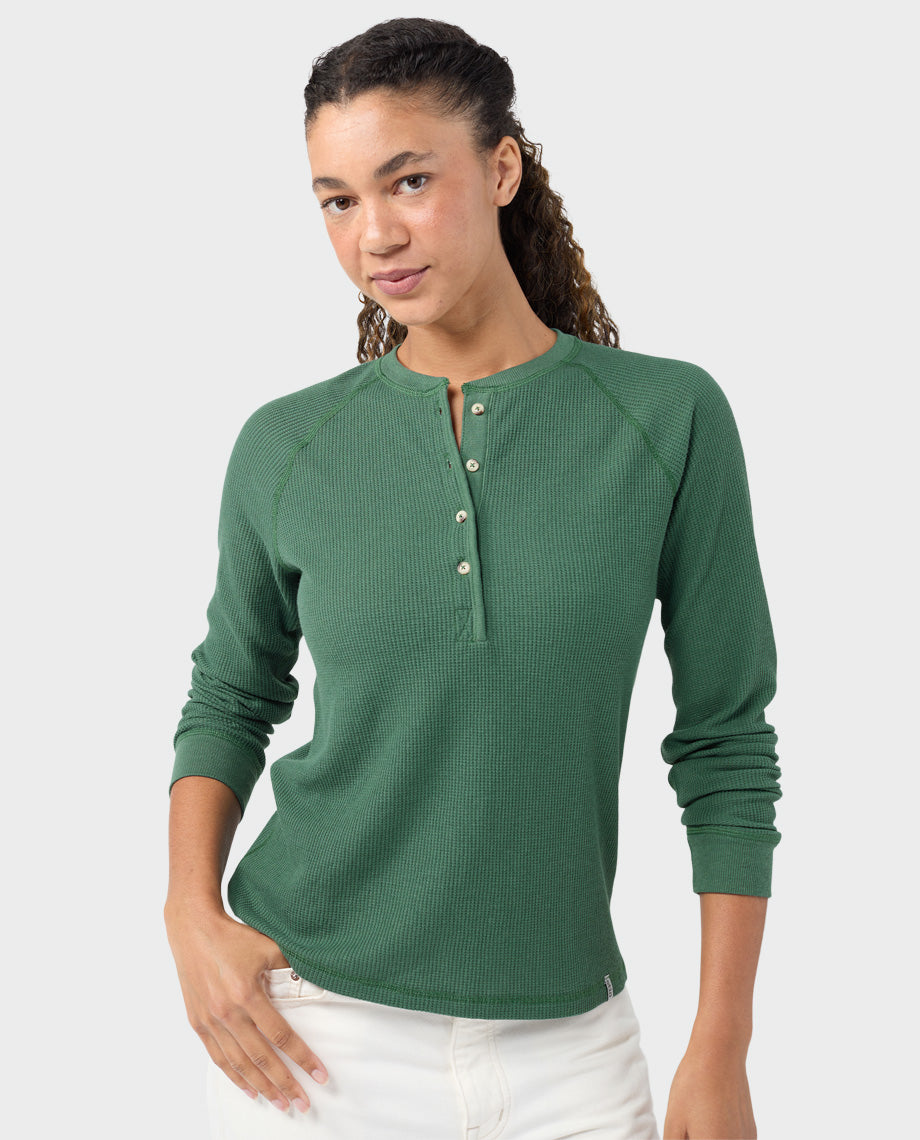 Women's Wister Waffle Henley - Image 8