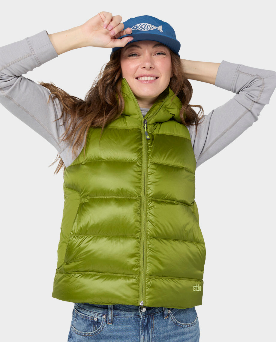 Women's Hometown Down Hooded Vest - Image 4