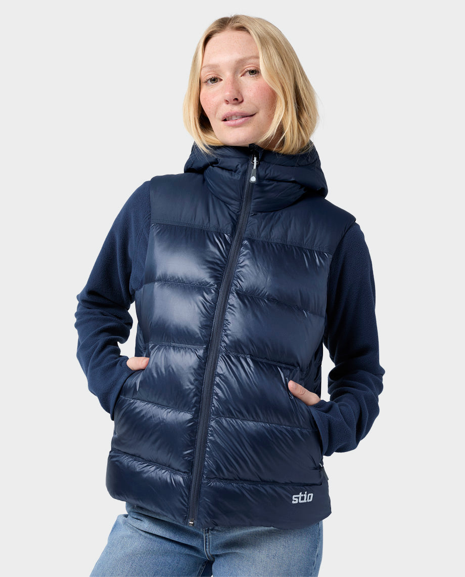 Women's Hometown Down Hooded Vest - Image 10