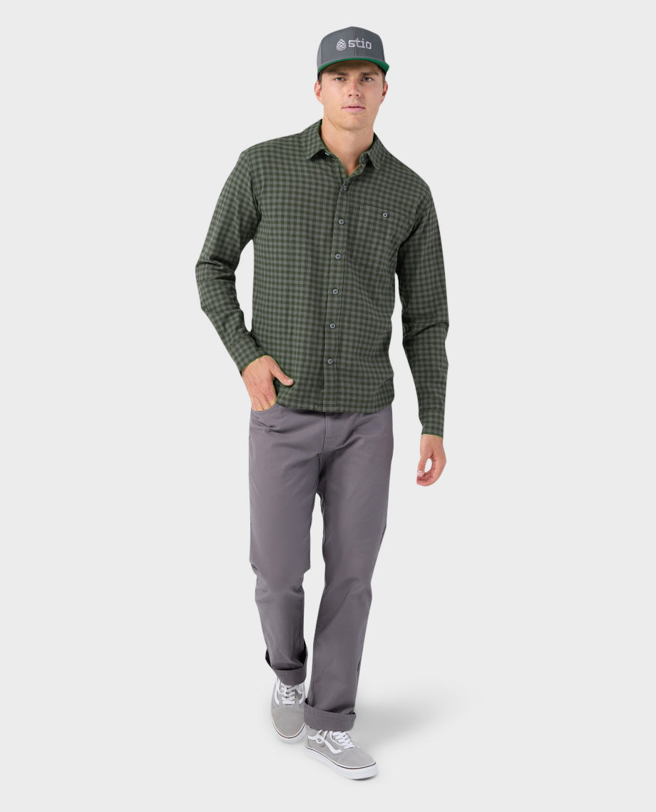 Men's Miter Stretch Lightweight Flannel Shirt - Image 20
