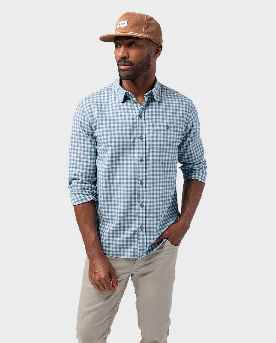 Men's Miter Stretch Lightweight Flannel Shirt - Image 11