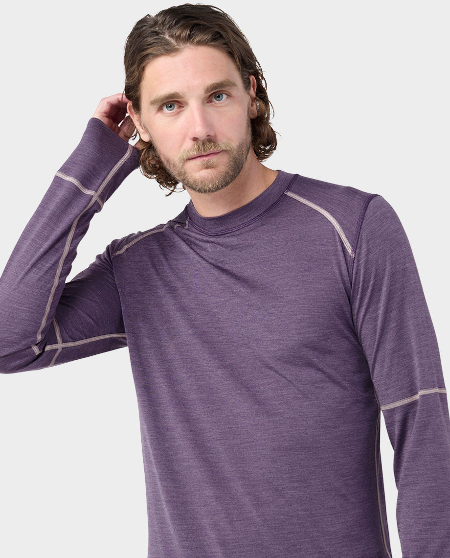 Men's Basis PeakWool Lightweight Crew LS - Image 27