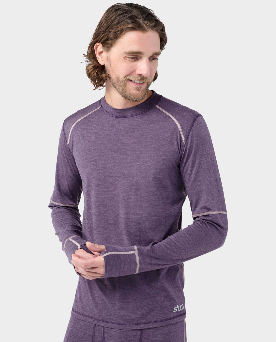 Men's Basis PeakWool Lightweight Crew LS - Image 29