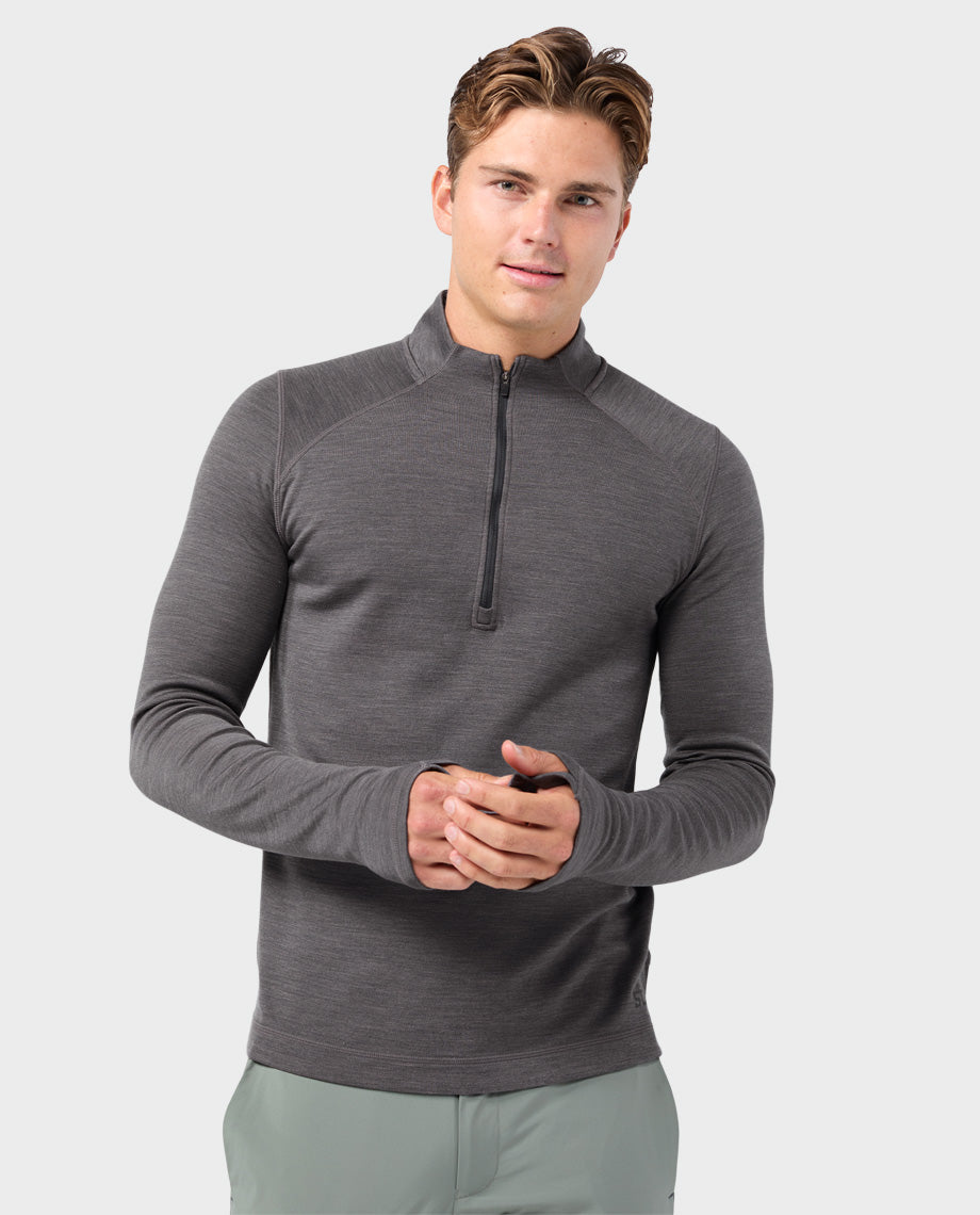 Men's Basis PeakWool Midweight Half Zip - Image 4