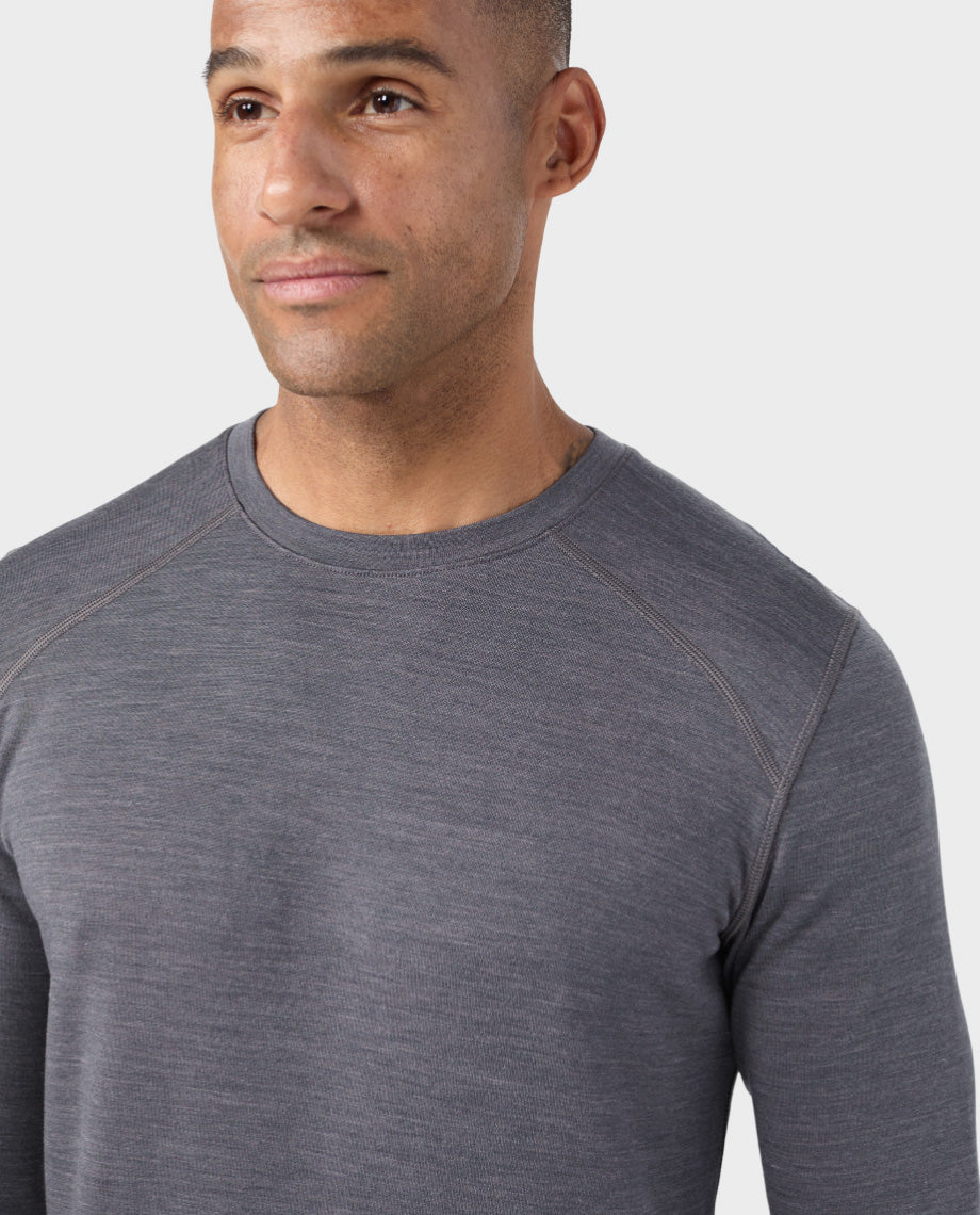 Men's Basis PeakWool Midweight Crew LS - Image 6
