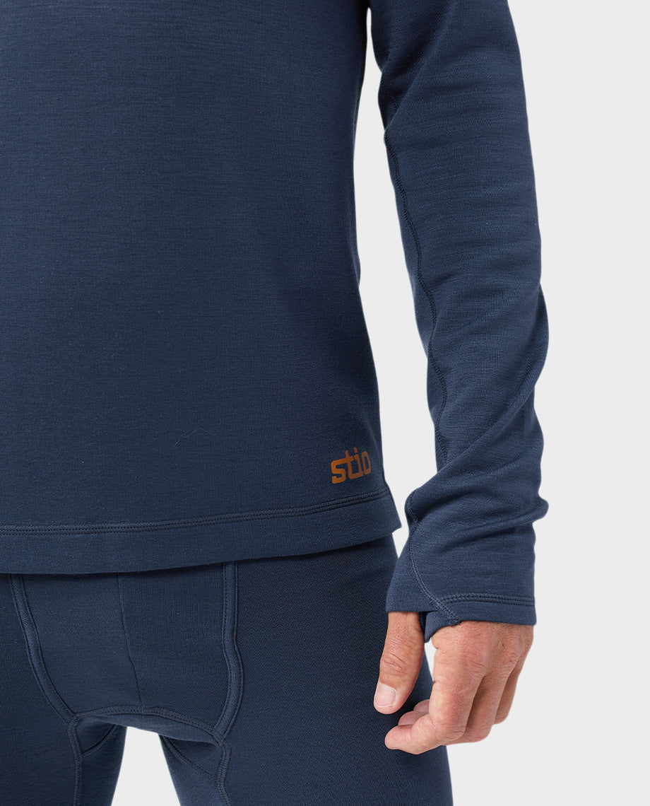 Men's Basis PeakWool Midweight Crew LS - Image 12