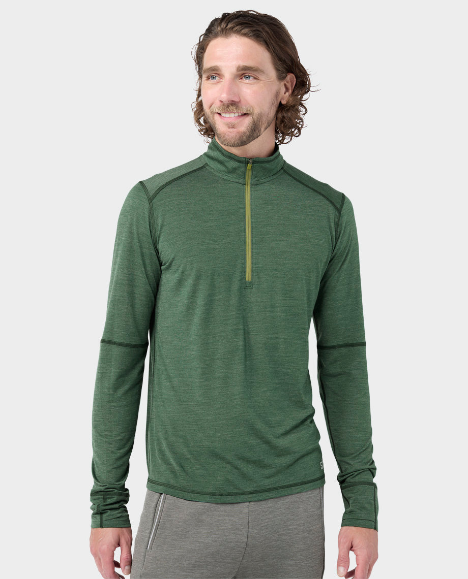 Men's Basis PeakWool Lightweight Half Zip - Image 21