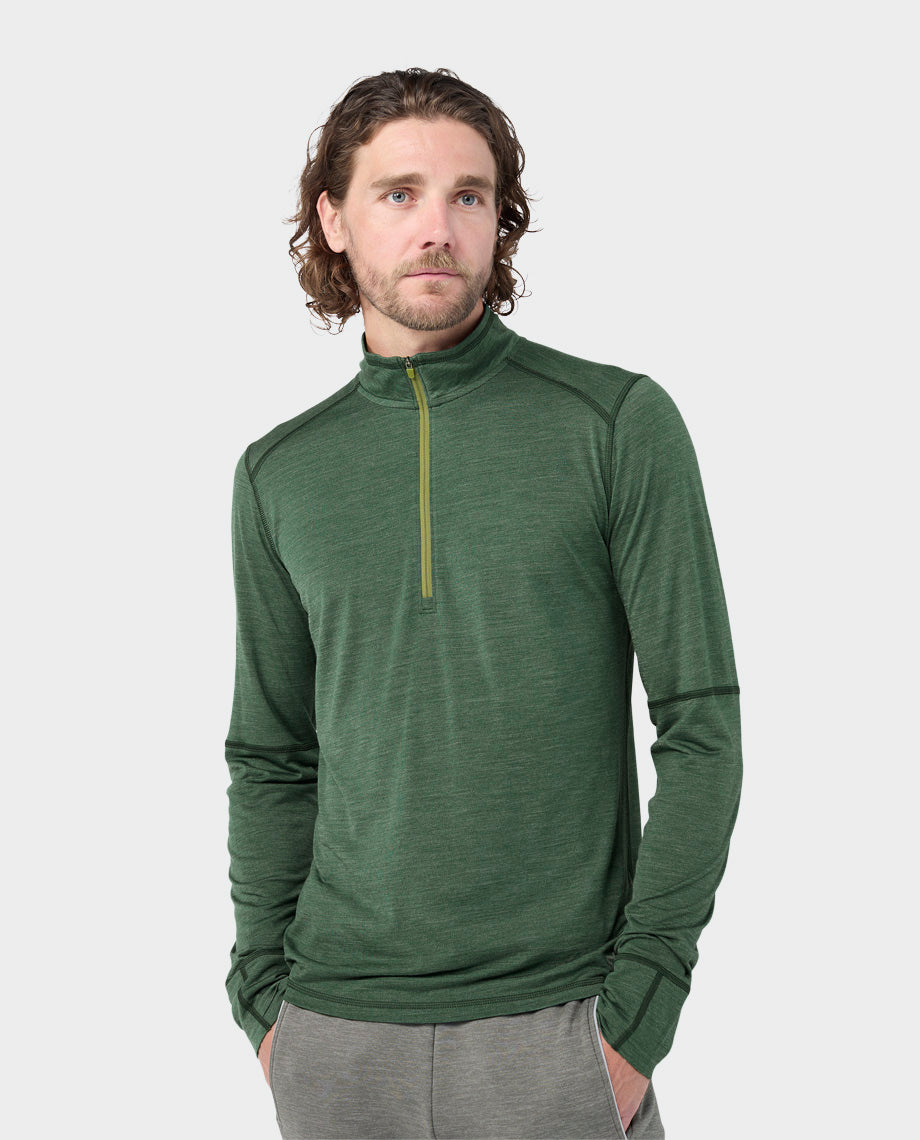 Men's Basis PeakWool Lightweight Half Zip - Image 22