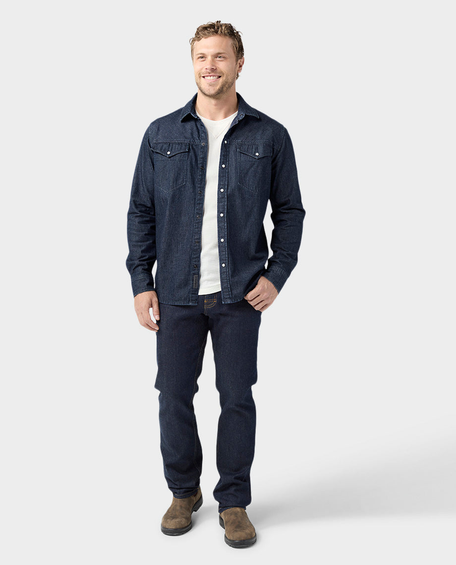 Men's Slipstone Japanese Denim Shirt - Image 10