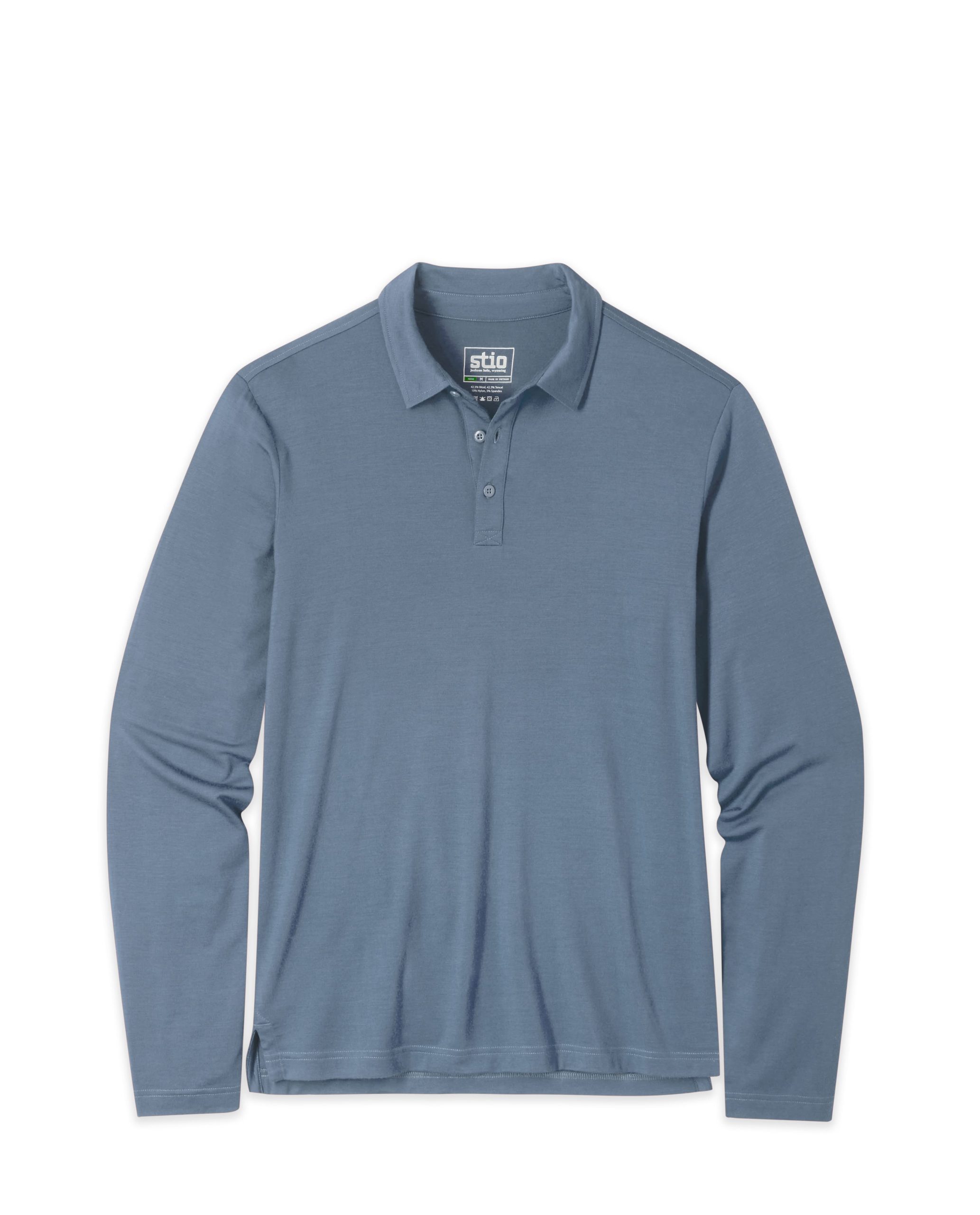 Men's Alpin Lightweight Merino Polo LS - Image 8