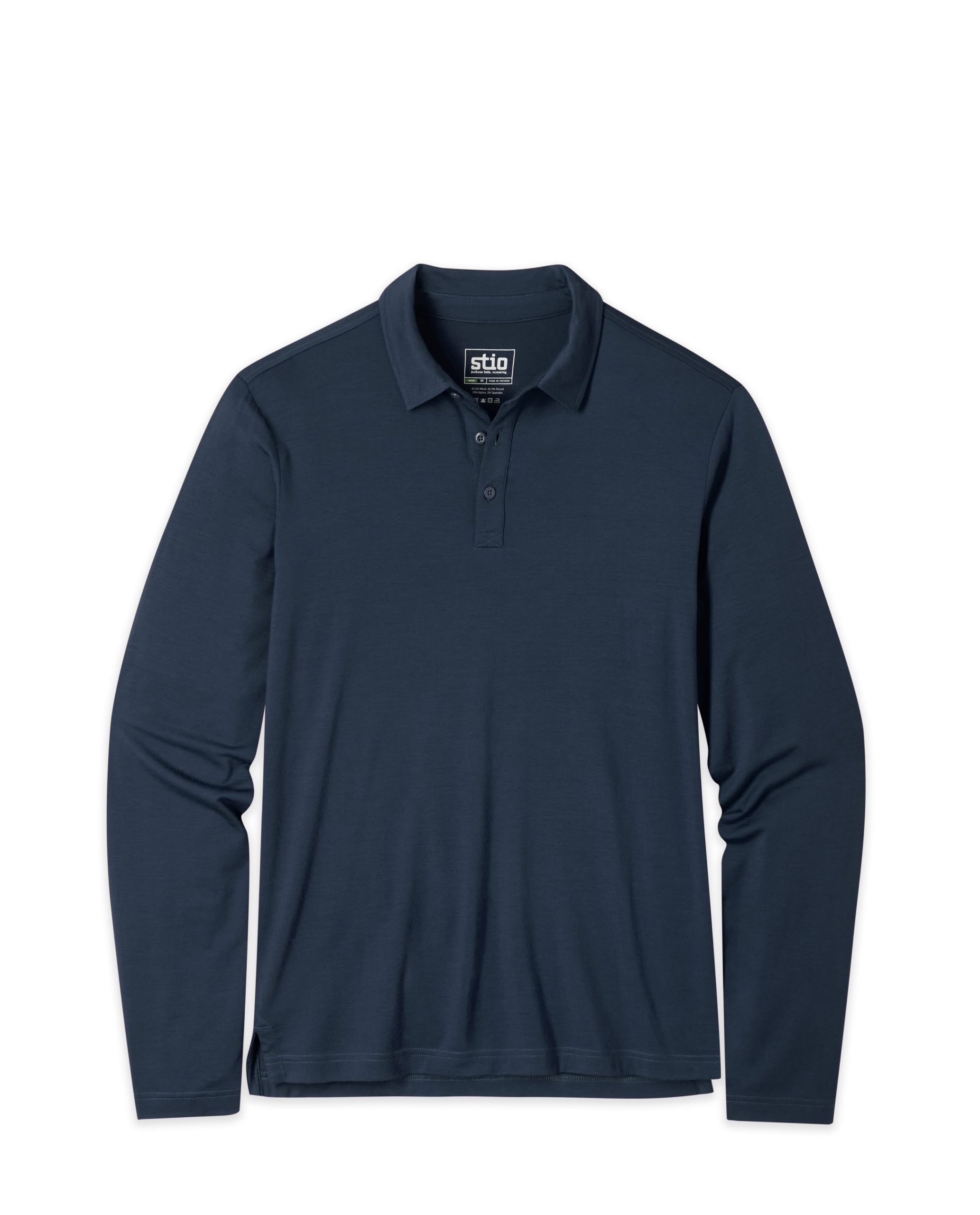 Men's Alpin Lightweight Merino Polo LS - Image 13
